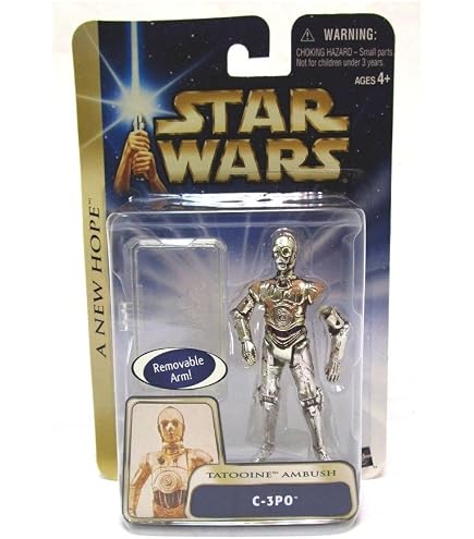 Amazon.com: STAR WARS EPIC FORCE C-3PO ROTATE FIGURE 360 DEGREES