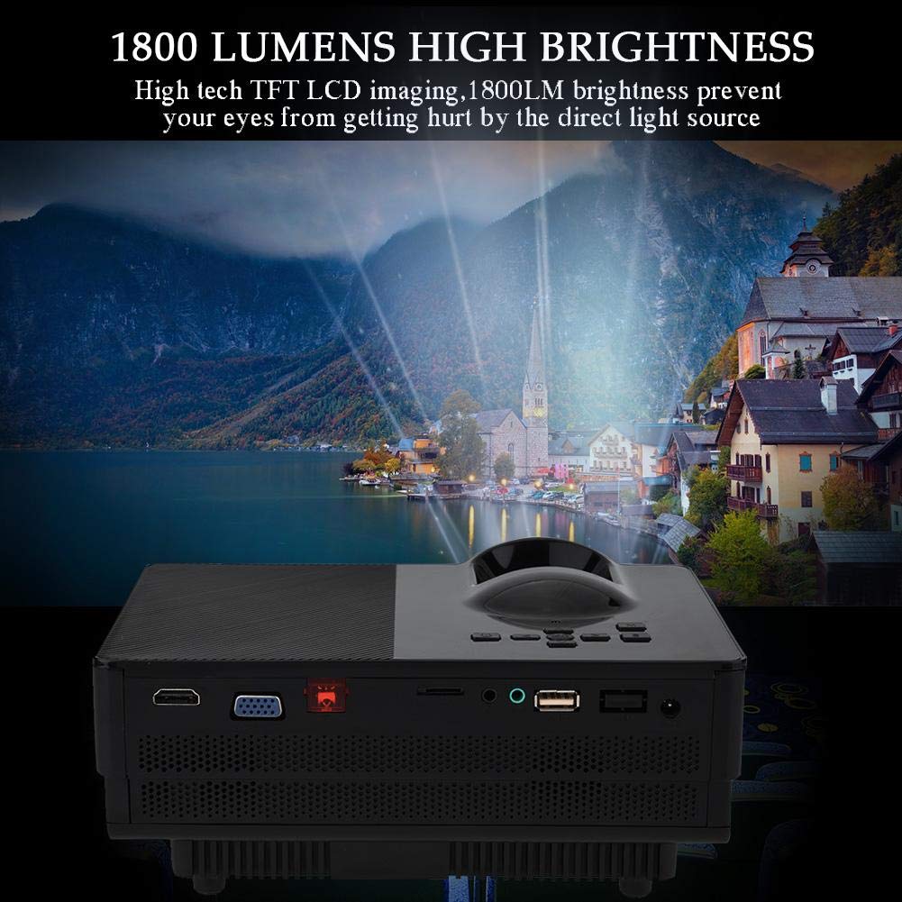 Estink Proyector de vídeo LCD, 1920 x 1080P HD HDMI Mini Video ...