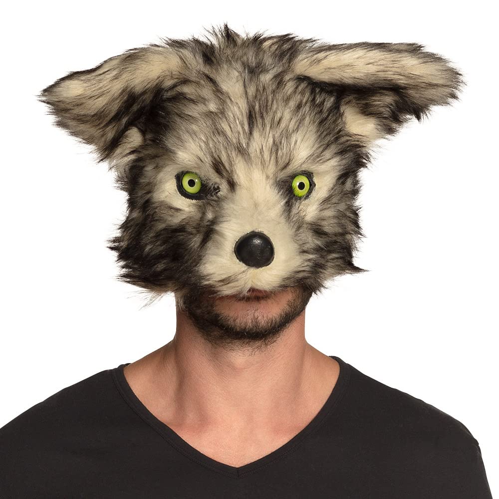 Boland - Plush Half Face Mask Werewolf Wolf Dog Fancy Dress