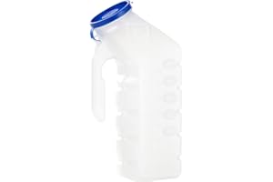 MEDLINE DYND80235SD Urinal with Glow-in-the-Dark Lid,Clear