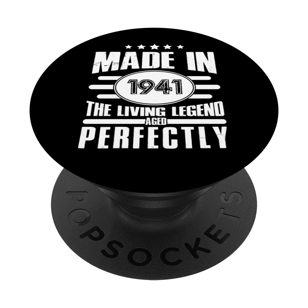 82nd Birthday Gift for Him 1941 - Birthday Gifts for Her PopSockets Swappable PopGrip