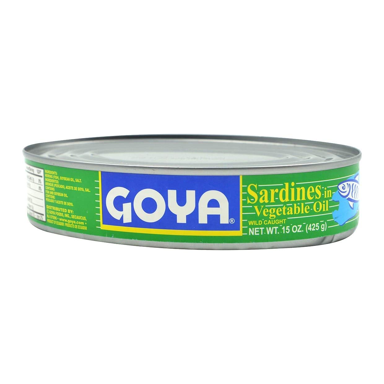 Goya sardines in vegetable Oil 15oz oval can (041331036207)