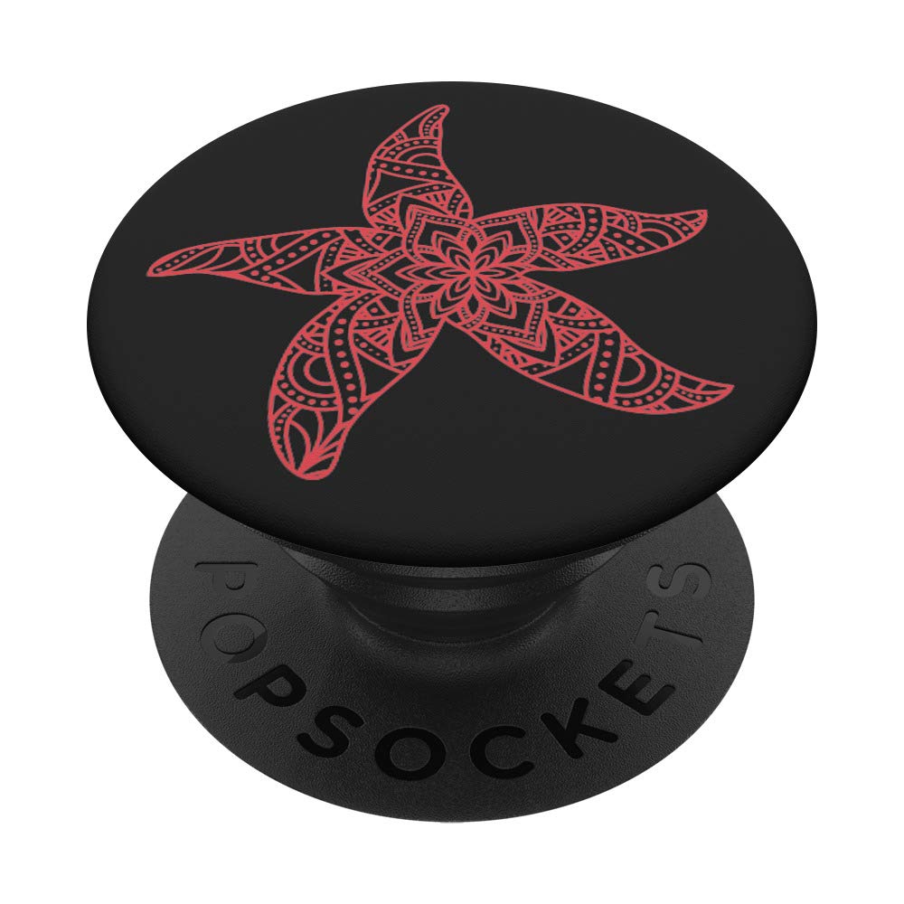 Starfish Mandala Marine Life Sea Beach Art Star Summer PopSockets Swappable PopGrip