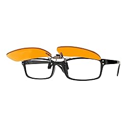 BRADDELL OPTICS Blue Blocking Anti-UV Amber Flip-up