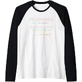 Computer Geek Nerd Gift Funny Programmer Raglan Baseball Tee
