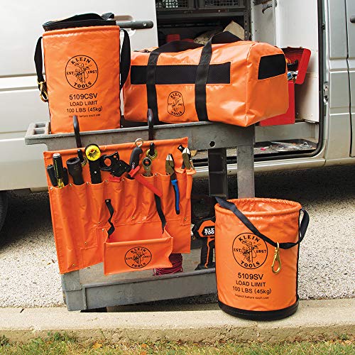 Klein Tools 5216V Duffel Bag, Water Resistant Lineman Bag with