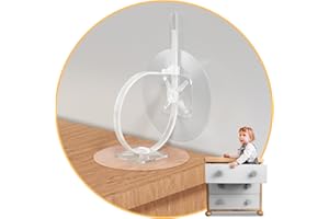 4OUR KIDDIES 48 Pcs Anti Tip Furniture Anchors for Baby Proofing, No Drill Furniture Wall Anchors Secure Bookshelf & Dresser to Wall Prevent Falling, Adjustable Dresser Anchors to Wall for Child and Pet Safety