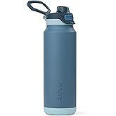 ZULU Powerfill Pro 32oz Stainless Steel Water Bottle with Quick Fill Lid, Triple Walled Vacuum Insulated Metal, Leak Proof Locking Lid, Sip and Chug, Reusable BPA Free, High Tide