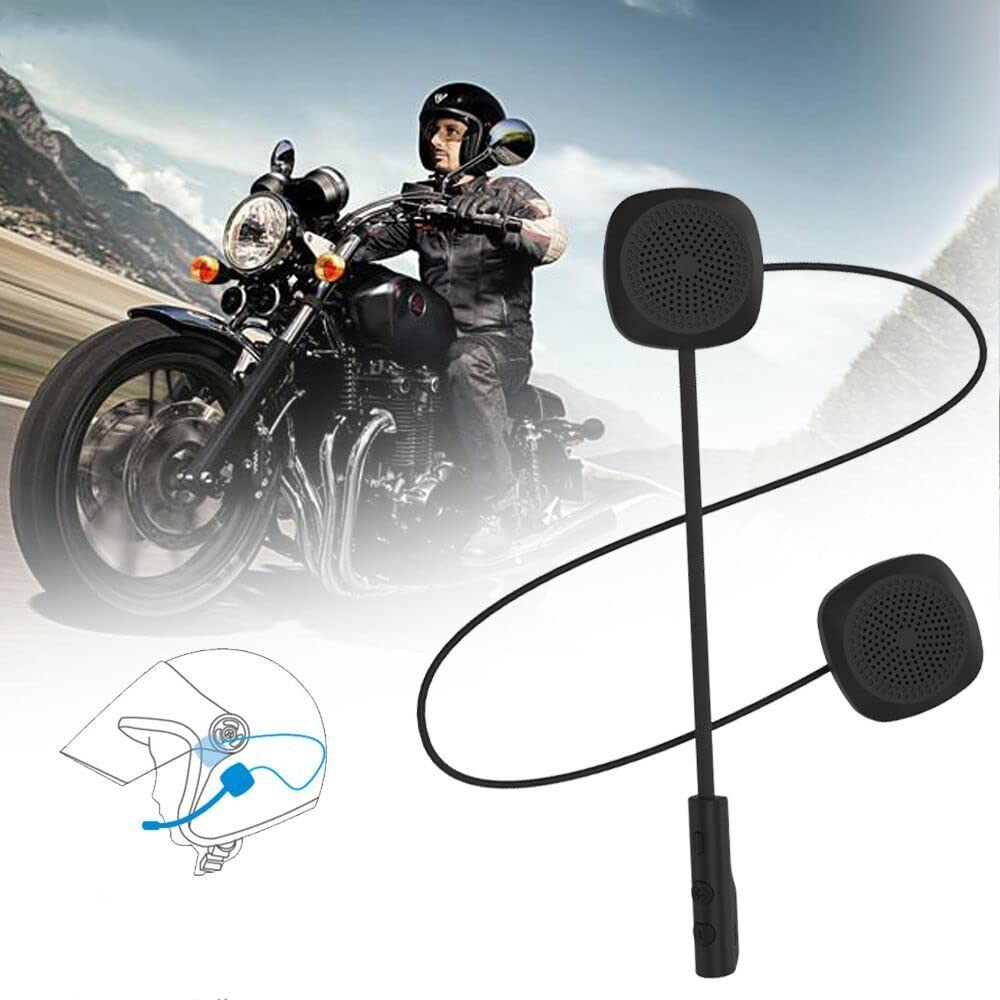 MEETOZ Motorcycle Helmet Bluetooth Headset, Wireless Moto Helmet Communication Systems