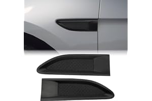 JERBOR 2PCS Car Side Vents for Ford Taurus 2013-2019, Decorative Stickers,ABS Spoiler,Air Flow Intake Hole Grille Auto Exterior Accessories (Black)