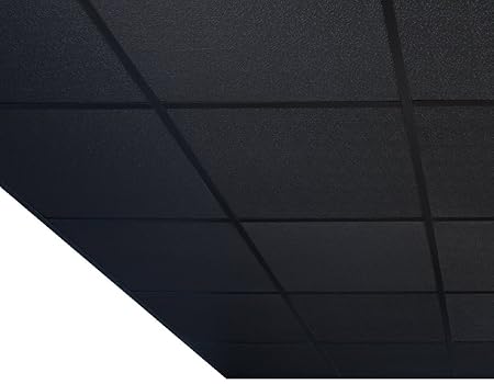 Black Suspended Ceiling Grid Complete Components Black Vinyl