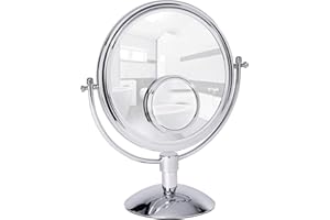 Wenko 22016100 Cosmetic Mirror Grando, 13.0 x 14.6 x 6.7 inch, Chrome