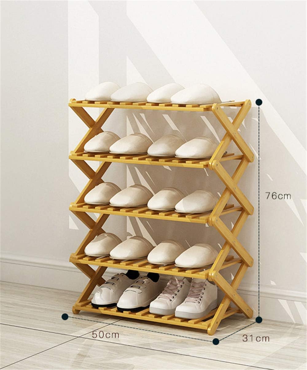 ZJDU Bamboo Shoe Rack,MultiTier Foldable Shoe