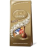 Lindt(リンツ) リンドール (ビッグサイズ600G/50個入り) EXダーク・ピーナッツバター・ミルク・ビター・ホワイト/5種類アソートパック