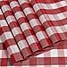 DOLOPL Valentine's Day Placemats Red and White Buffalo Check Table Mats Set of 6 Easy to Clean Wipeable Washable Farmhouse Placemats for Kitchen Dining Table Decorations