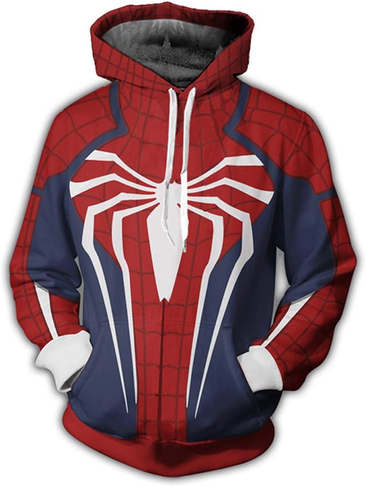 GERGER BO Men's 3D Digital Print Casual Pullover Hoodie Hooded Casual Sweatshirt