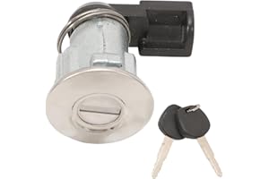 Anlseiod Fuel Door Lock Cylinder W/ 2 Keys Set Compatible for Tacoma 2000 2001 2002 2003 Tundra Gas Fuel Filler Lid Cylinder Lock Replaces#69058-35140 69058-29016