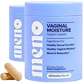 O Positiv MENO Vaginal Moisture Support Capsules – OBGYN-Formulated to Support Healthy Vaginal Moisture, Mood & Relaxation – Hormone-Free with Maca & Fenugreek Seed – 30 Servings (Pack of 2)