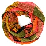 by you Infinity Scarf for Women Plaid & Tartan Winter Lightweight Circle Double Loop Cowl Scarf