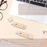 TCELL 512GB USB 3.2 Gen1 Flash Drive Portable Keychain Memory Stick LED view 6