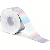 Nogeqi 210PCS Thermal Printer Stickers, 14mm*30mm Label Printer Paper Compatible with D30 Label Printers, Self-Adhesive Thermal Sticker Paper for Home Office Small Business(Holographic Silver)