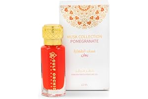 Gulf Orchid Musk Tahara Pomegranate – Alcohol Free 12ml Musk Oil with Fresh Pomegranate, Floral & Currant Notes – Light, Eleg