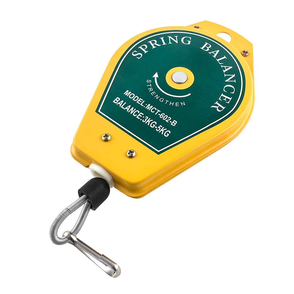 QWORK® Spring Balancer, 3-5kg Retractable Hanging Tool Holder Hanger for Assembly line