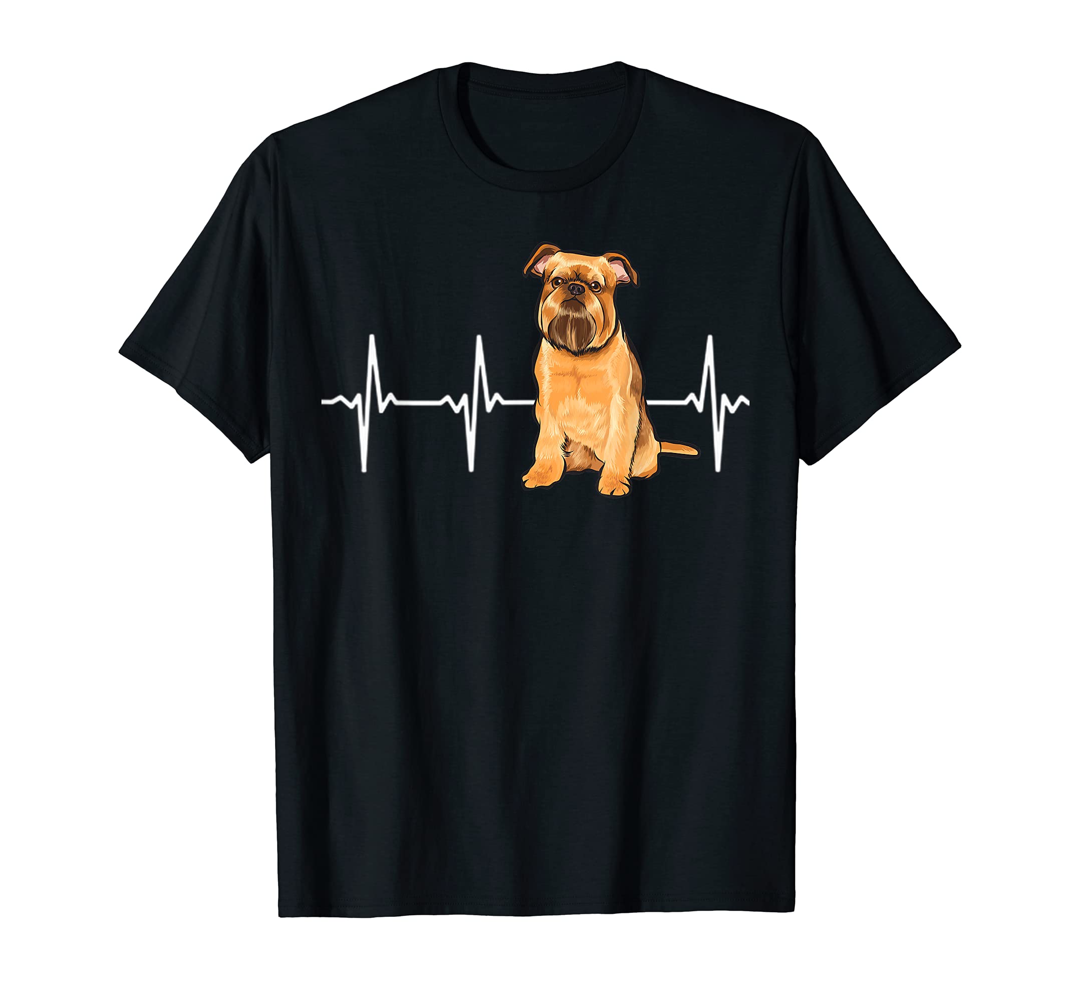 Brussels Griffon Heartbeat Dog Lover T-Shirt