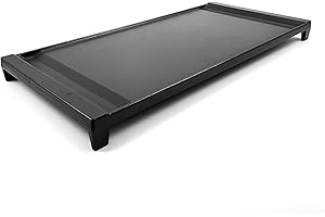 TMOZYAR C738 Cast Iron Center Griddle Pan, Free Standing Range Center Griddle Flat Top Pan Replacement for GE Appliance Gas Griddle Plate WB31X24738