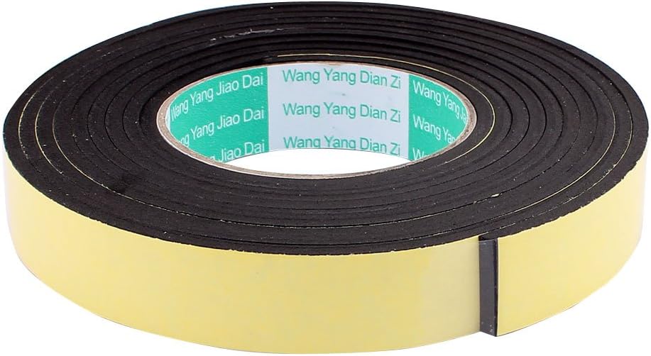 sourcingmap 25mmx4mm Single Sided Sponge Tape Adhesive Sticker Foam Glue Strip Sealing 3 Meters 10' (Pack of 1) - Image 3