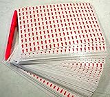 Red Small Arrow Self Adhesive Sticker Labels 1/2 