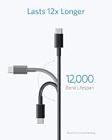 Anker USB C Charger Cable 6ft Braided 2 Pack USB A to USB C for iPhone Samsung view 4