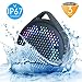 Shower Speaker - AVWOO IP67 Waterproof Bluetooth Speaker, Portable Bluetooth Speaker with Enhanced Bass and Built-in Mic, Mini Bluetooth Speaker with Compact Size for Home Outdoor Travel (Black)