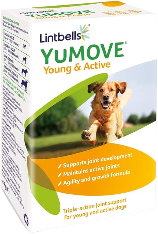 Lintbells YuMOVE Young and Active Dog Hip and Joint Supplement for