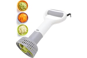 Dpofirs Electric Potato Masher, Labor Saving Kitchen Mash Tool, with Non Slip Handle, Potato Ricer for Vegetables Fruits, Com