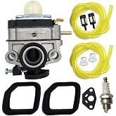 LIZAPUS Carburetor Compatible with Hyper Tough HY26SST HY26SSTVNM 26cc | Trimmer For Black Max BM25CSAC BM25SSAC 25cc 2 Cycle Gas Trimmer Replacement Carb