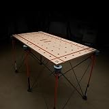BORA Centipede Folding T-Track Table Top Work Stand 24 x 48 20mm Dog Holes view 9