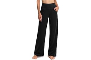 Promover Wide Leg Pants for Women Yoga Pants with Pockets Loose Lounge Sweatpants Petite/Regular/Tall