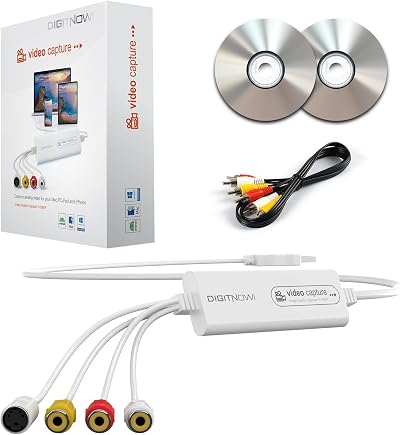 VIXLW VHS to Digital Converter USB Video Capture Card RCA to USB