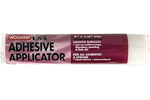 Wooster Brush R245-9 Adhesive Applicator Roller Cover, 1/8-Inch Nap, 9-Inch
