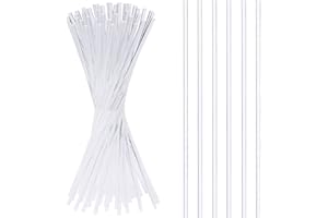 LSYGXYZ 50 Pieces Acrylic Lollipop Sticks, Clear Cake Pops for Candy Dessert Chocolate Handmade DIY, 8 Inch(3mm Diameter)