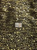 NOLIA SEQUIN POLY SPANDEX FABRIC - Gold - 51"/52" WIDTH SOLD BY THE YARD