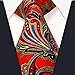 Shlax & Wing Men's Acceossories Necktie Printed Ties Red Paisley Silk Brand New