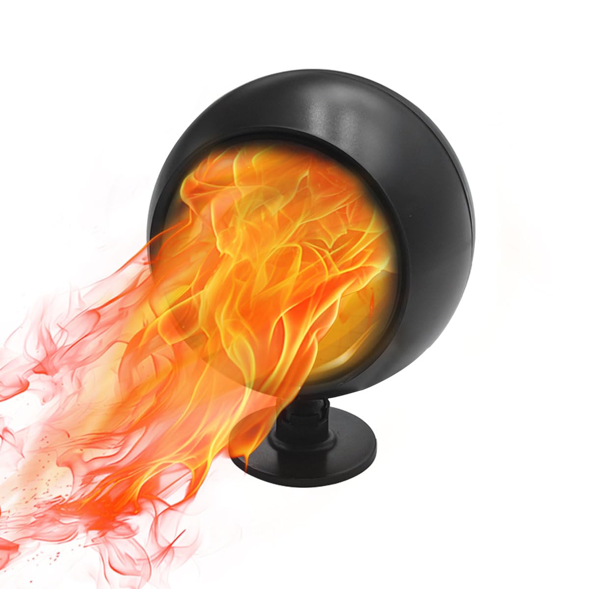 Photo 1 of 12V Car Heater, 360° Rotatable Dashboard Heater for Car, 120W Portable Windshield Defroster Defogger That Plugs into Cigarette Lighter, 2 in 1 Car Heater Cooling Fan (Black)