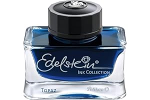Pelikan Edelstein Bottled Ink for Fountain Pens, Blue Topaz, 50ml, 1 Each (339382)