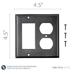 Switch Hits Distressed Antique Bronze Outlet Wall