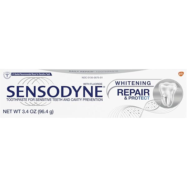 SENSODYNE REPAIR AND PROTECT WHITENING TOOTHPASTE, TOOTHPASTE FOR...