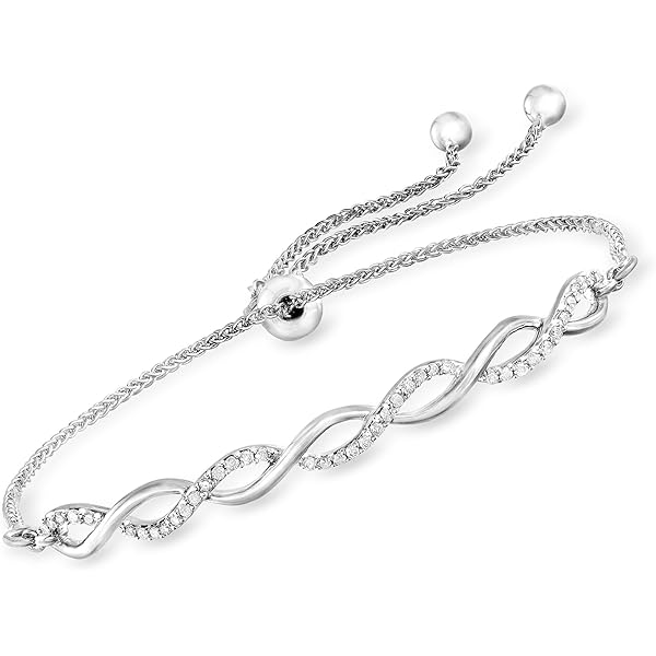 Amazon.com: White Ice Sterling Silver RH Plated 01ct Diamond