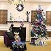 Valery Madelyn 50ct Shatterproof Christmas Balls Ornaments Regal Peacock, 1.97inch-6.89inch /5CM-17.5CM,50 Pcs Metal Hooks Included,Themed with Tree Skirt(Not Included)