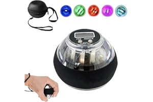 DAGIIK Curaball Hand Exerciser, 2025 New Curaball Hand Balls, Curaball Torque Ball, Curaball Hand Gripping, Auto-Start Gyroscopic Wrist Exercise Ball With Led Lights,Boost Grip Strength in Minutes